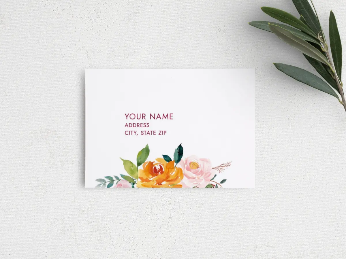 RSVP Postcard Mailing Side