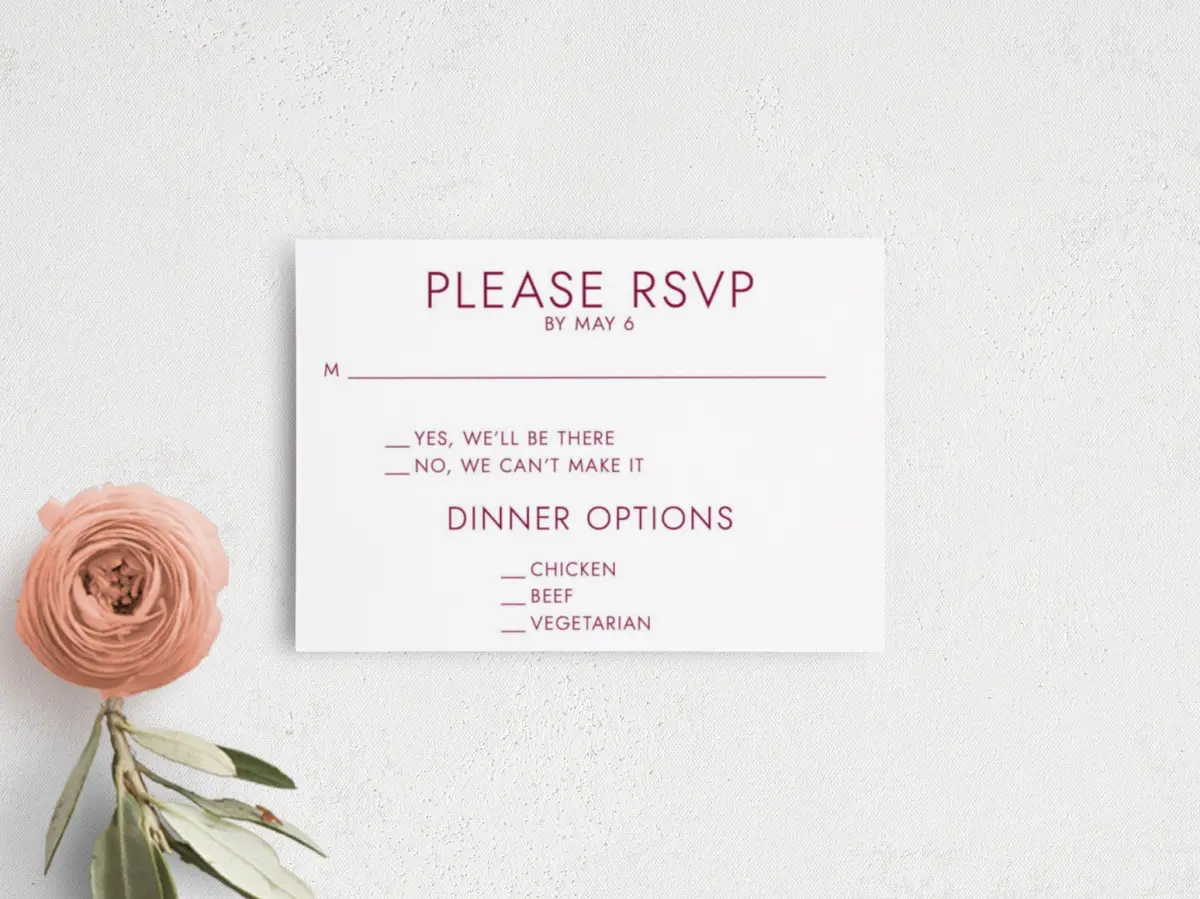 RSVP Postcard