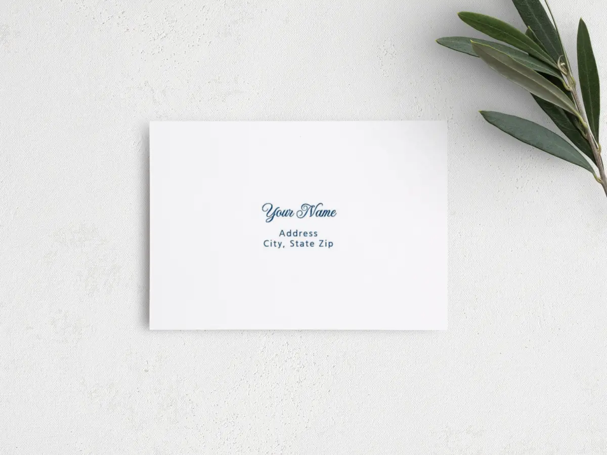 RSVP Postcard Mailing Side