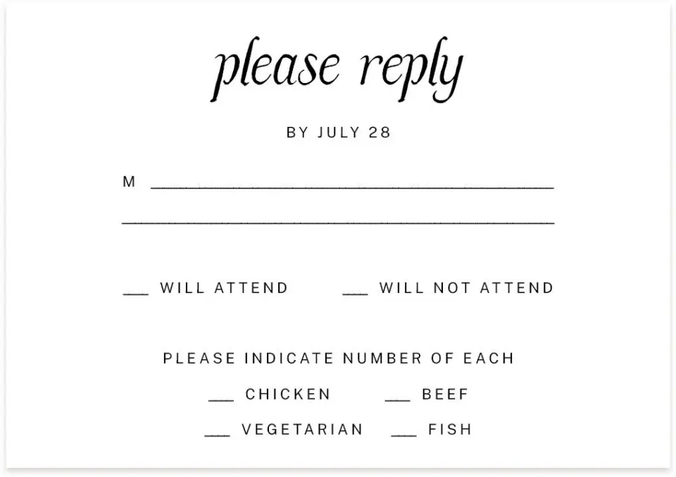 This is a 5" x 3½" Wedding Invitation RSVP Postcard called Simply Sprinkled printed in full color on Premium Smooth paper