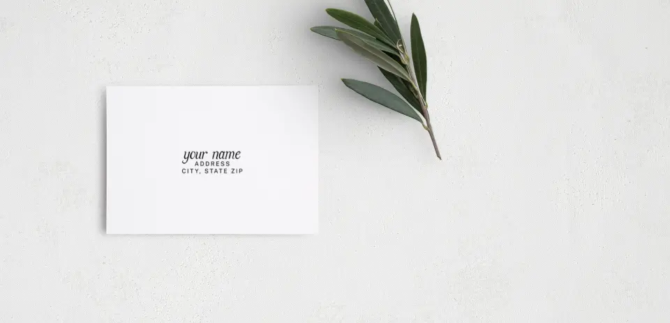 RSVP Postcard Mailing Side