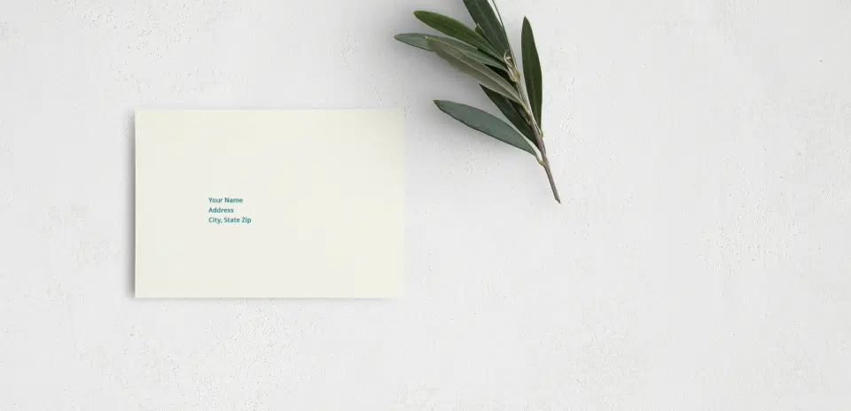 RSVP Postcard Mailing Side