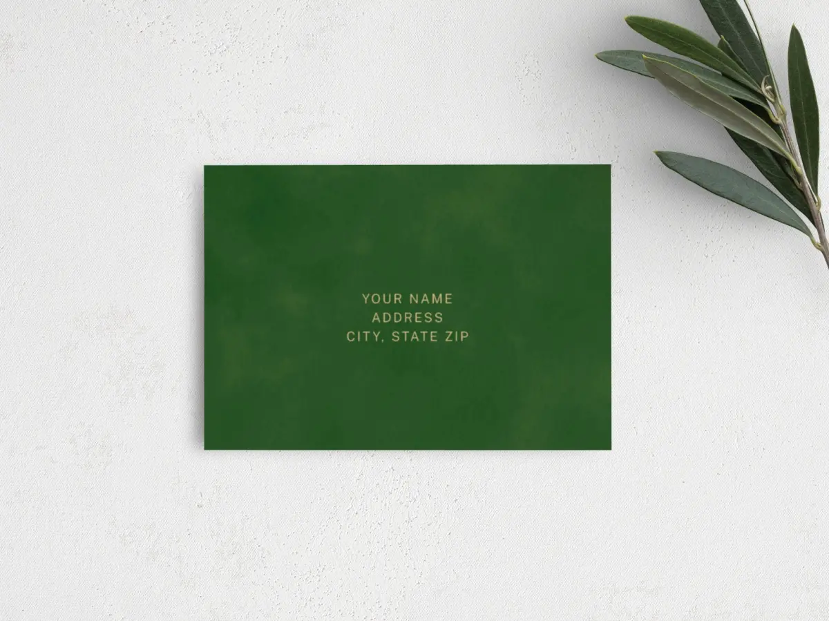 RSVP Postcard Mailing Side