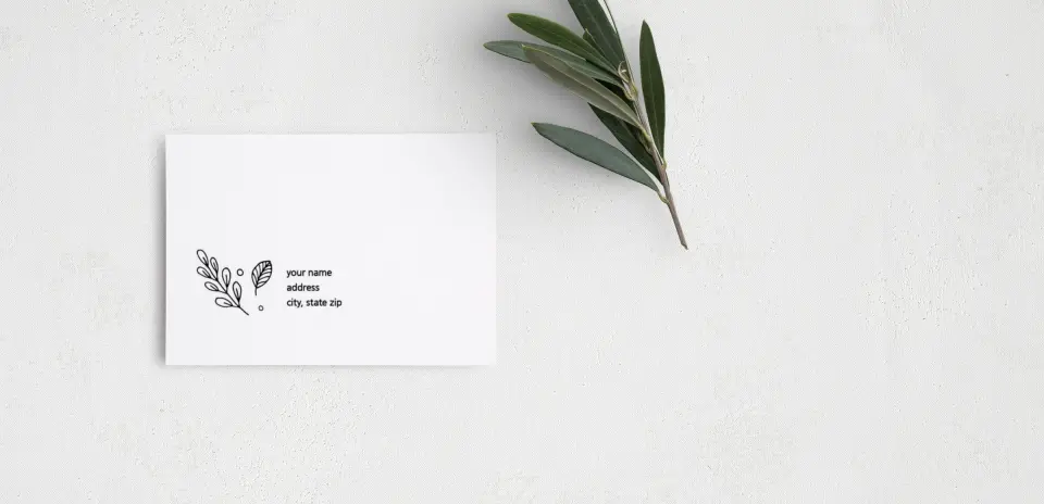 RSVP Postcard Mailing Side
