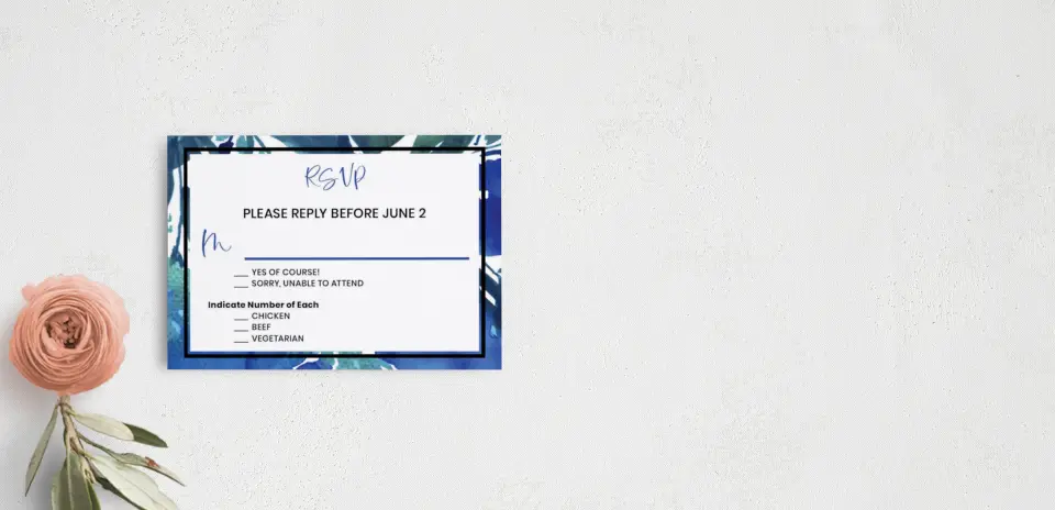 RSVP Postcard