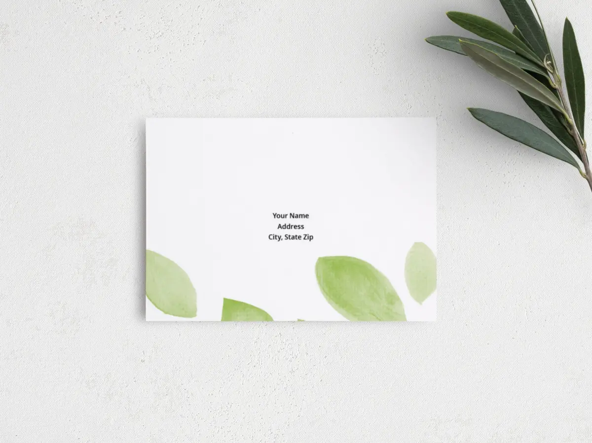 RSVP Postcard Mailing Side