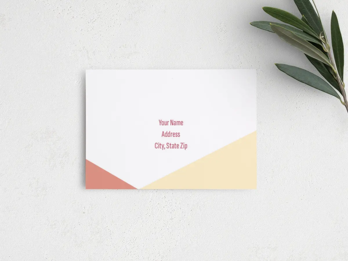 RSVP Postcard Mailing Side