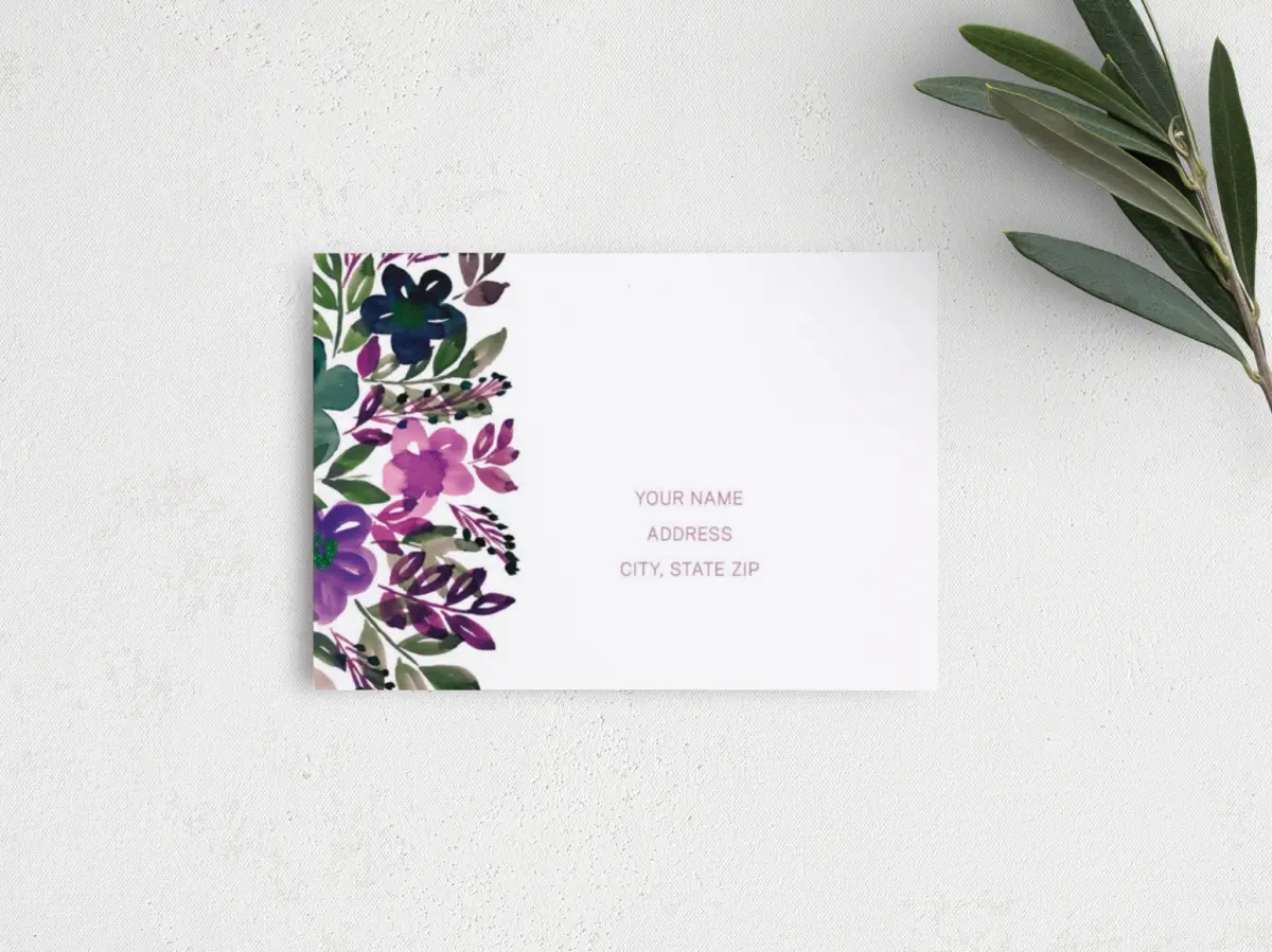 RSVP Postcard Mailing Side