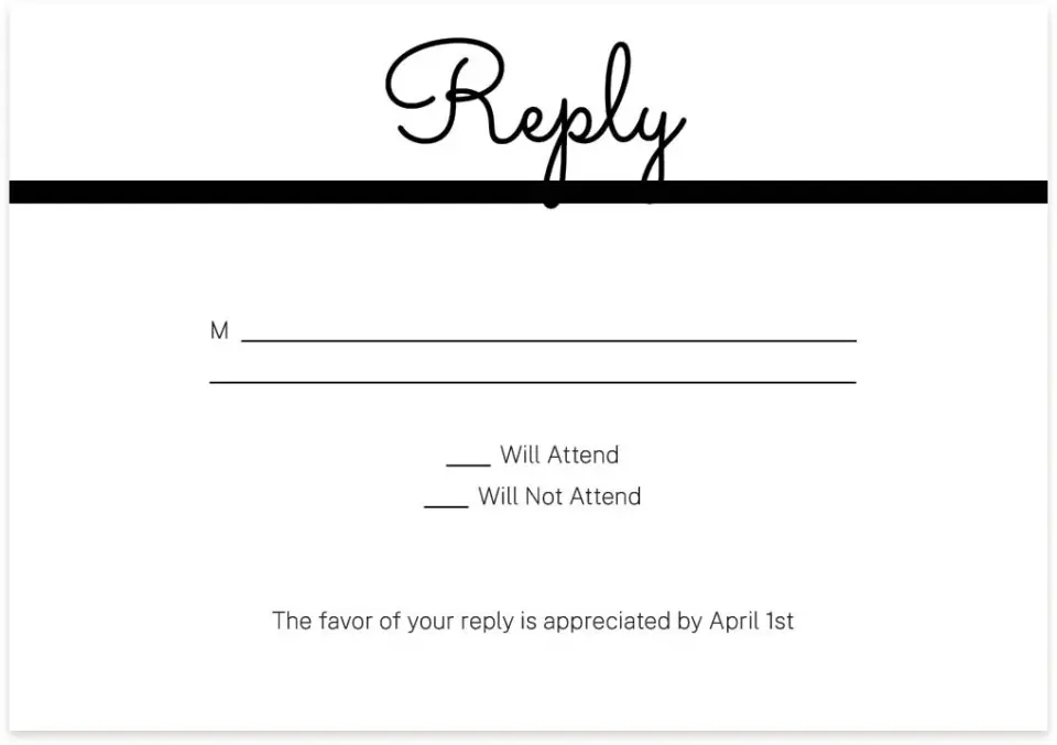 This is a 5" x 3½" Wedding Invitation RSVP Postcard called Modern Marble printed in full color on Premium Smooth paper