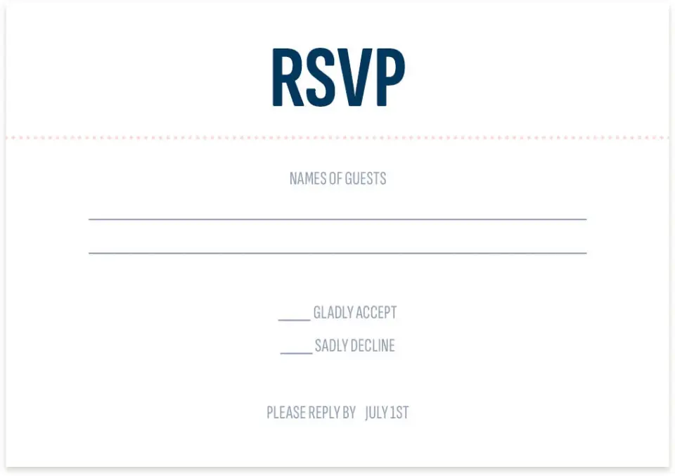 This is a 5" x 3½" Wedding Invitation RSVP Postcard called Modernist Monogram printed in full color on Premium Smooth paper