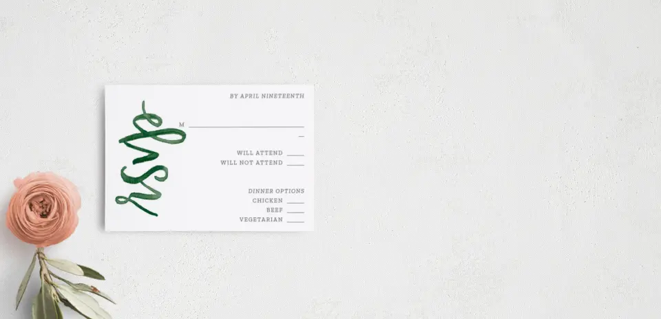 RSVP Postcard