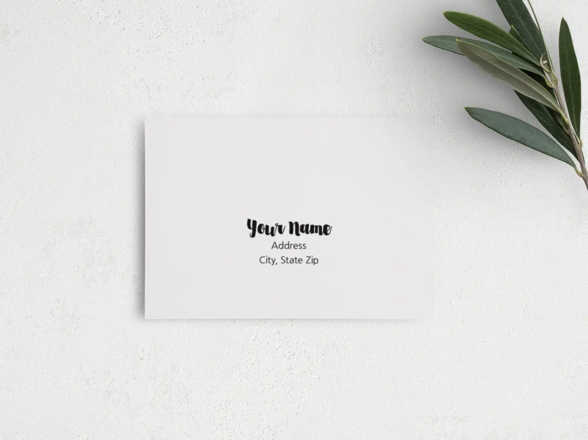RSVP Postcard Mailing Side