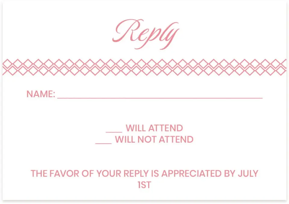 This is a 5" x 3½" Wedding Invitation RSVP Postcard called Shades of Love printed in full color on Premium Smooth paper