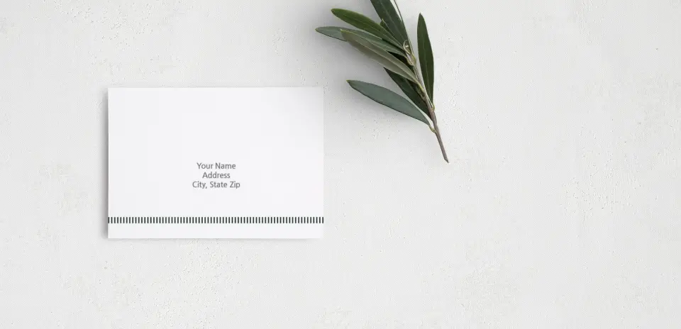 RSVP Postcard Mailing Side