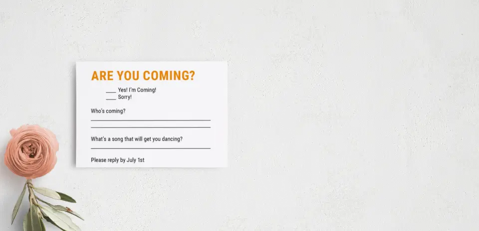 RSVP Postcard