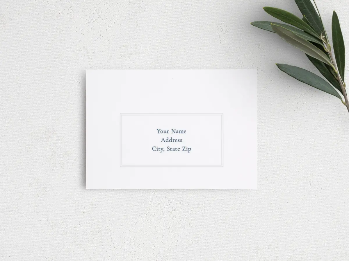 RSVP Postcard Mailing Side