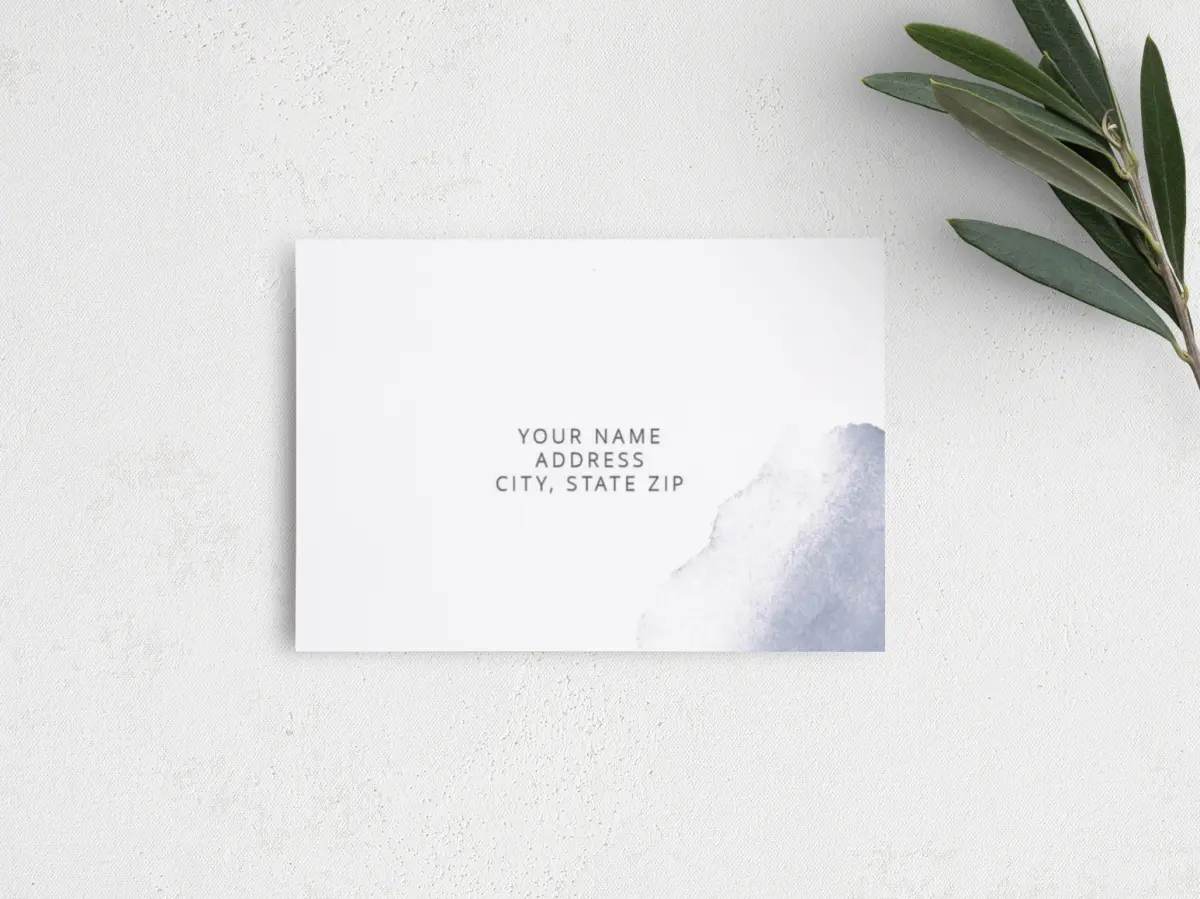 RSVP Postcard Mailing Side