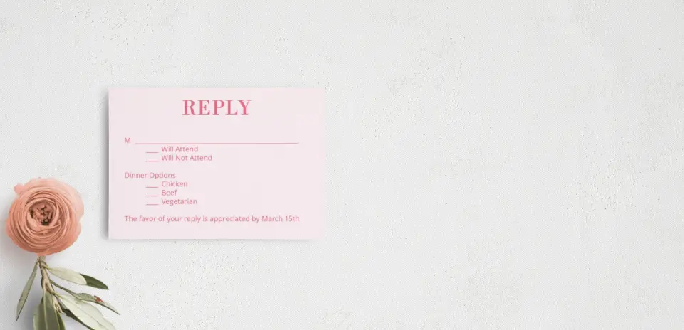 RSVP Postcard
