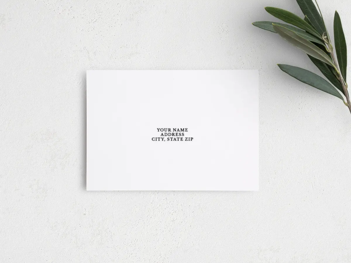 RSVP Postcard Mailing Side