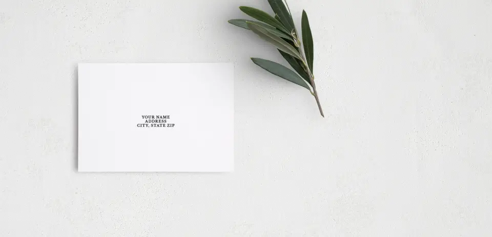 RSVP Postcard Mailing Side
