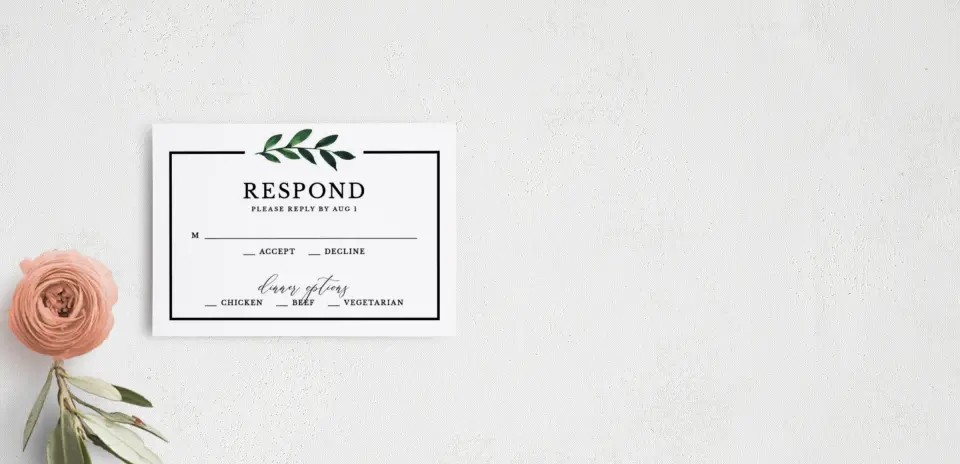 RSVP Postcard