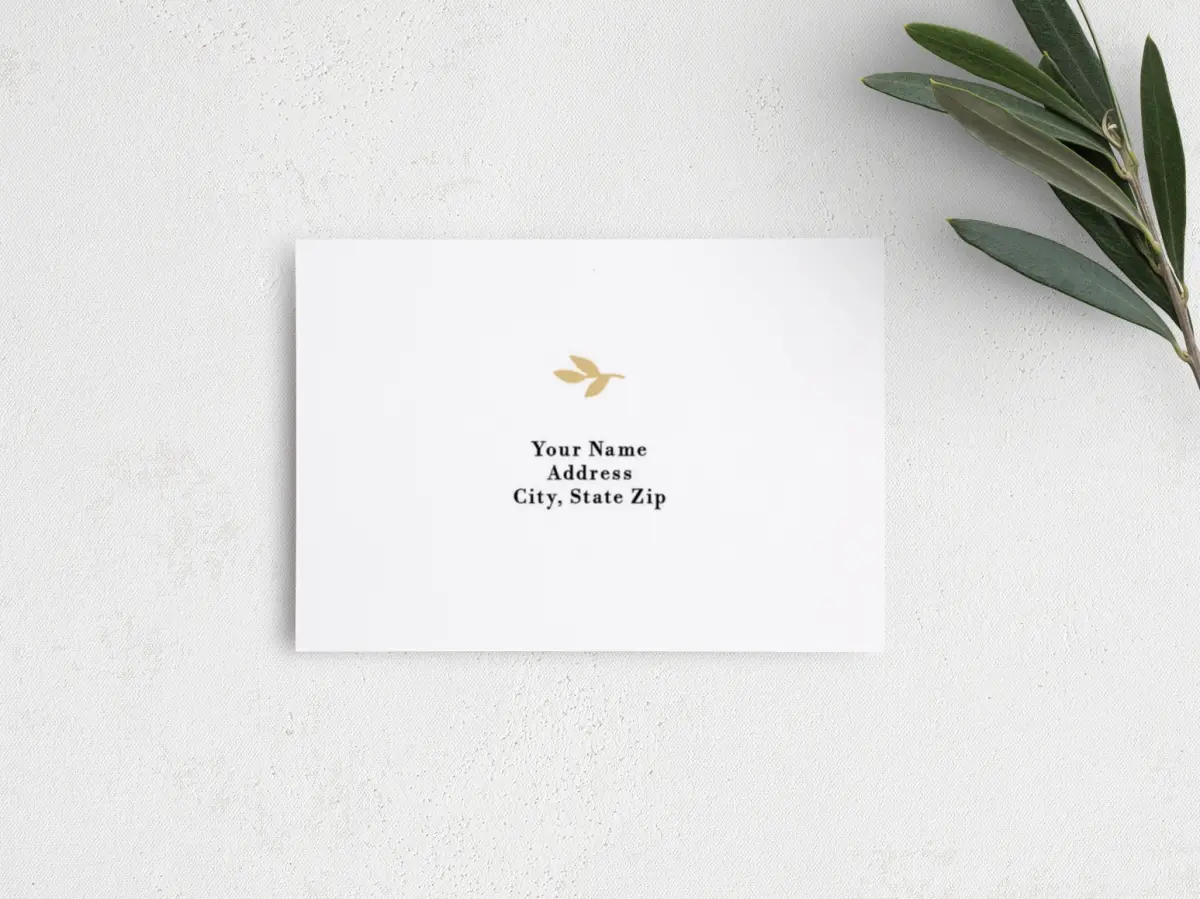 RSVP Postcard Mailing Side