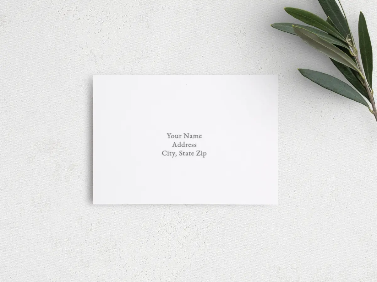 RSVP Postcard Mailing Side