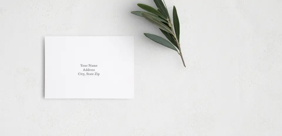 RSVP Postcard Mailing Side