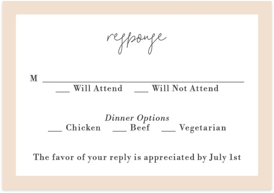 This is a 5" x 3½" Wedding Invitation RSVP Postcard called Super Sweet 15 printed in full color on Premium Smooth paper