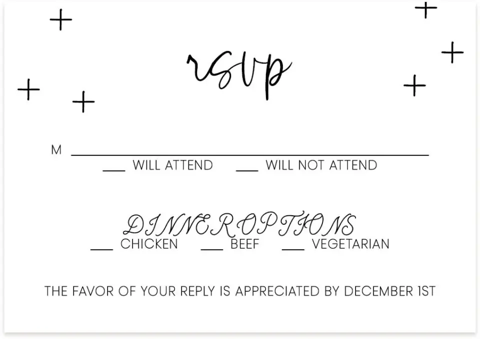This is a 5" x 3½" Wedding Invitation RSVP Postcard called Radiant Tradition printed in full color on Premium Smooth paper