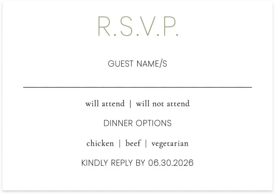 This is a 5" x 3½" Wedding Invitation RSVP Postcard called Heavenly Hearts printed in full color on Premium Smooth paper