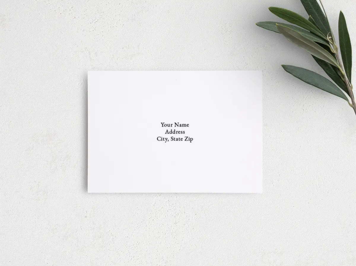 RSVP Postcard Mailing Side