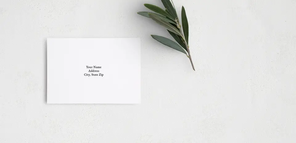 RSVP Postcard Mailing Side