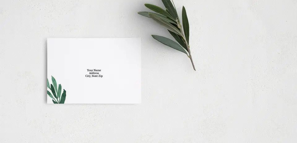 RSVP Postcard Mailing Side