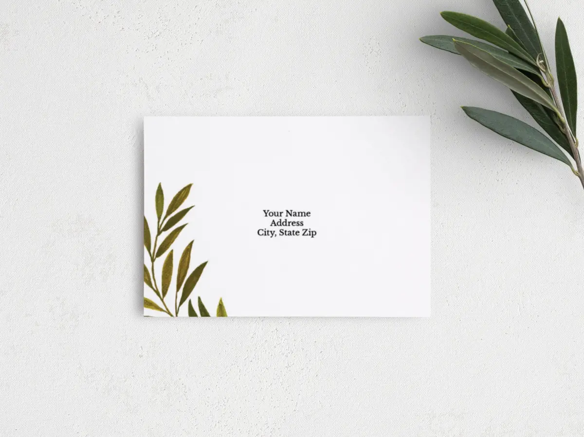 RSVP Postcard Mailing Side