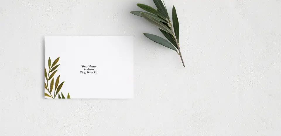 RSVP Postcard Mailing Side