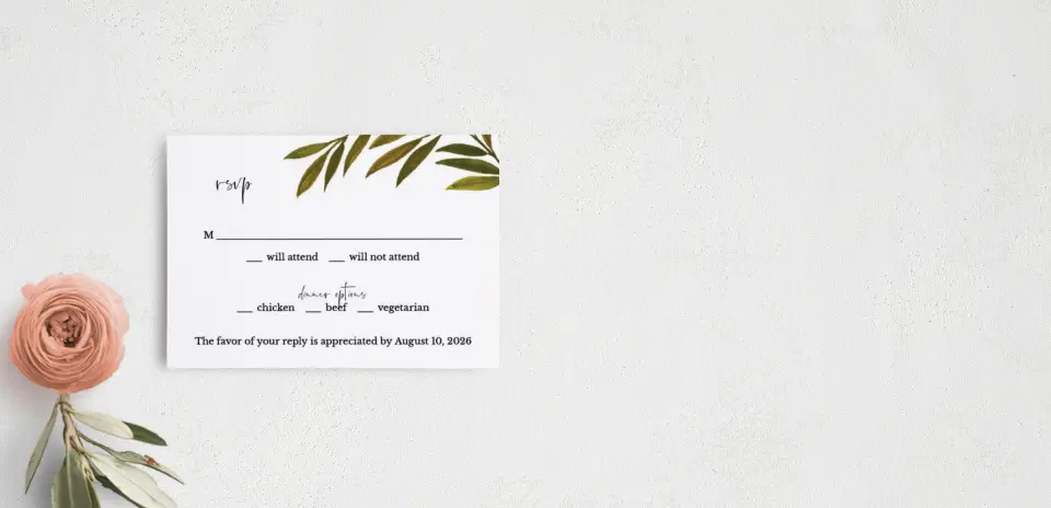 RSVP Postcard