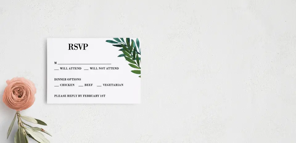 RSVP Postcard