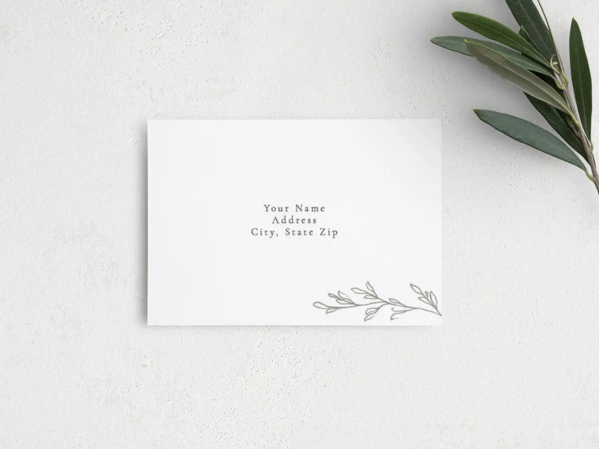 RSVP Postcard Mailing Side