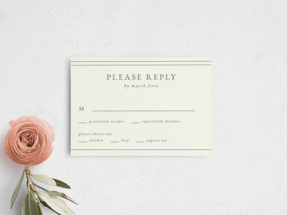 RSVP Postcard
