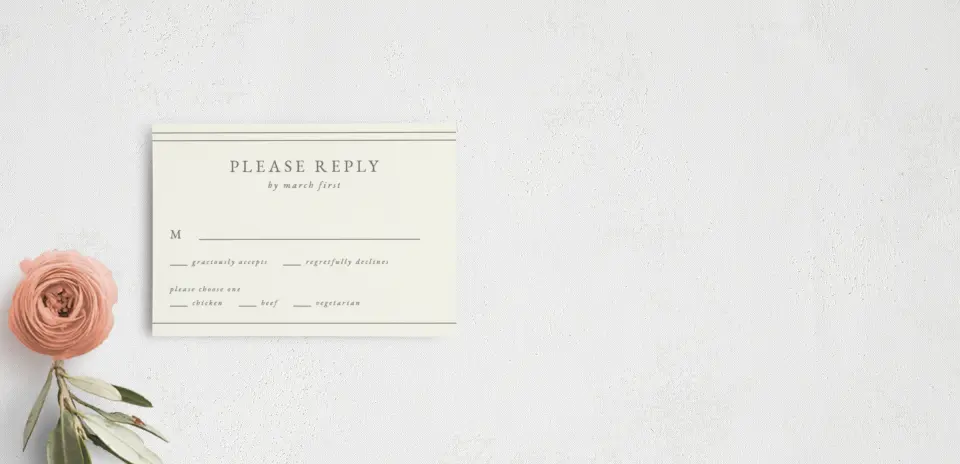 RSVP Postcard