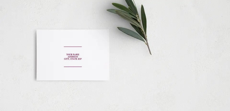 RSVP Postcard Mailing Side