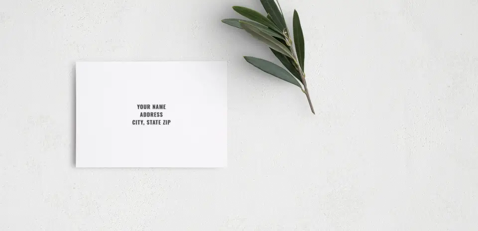 RSVP Postcard Mailing Side
