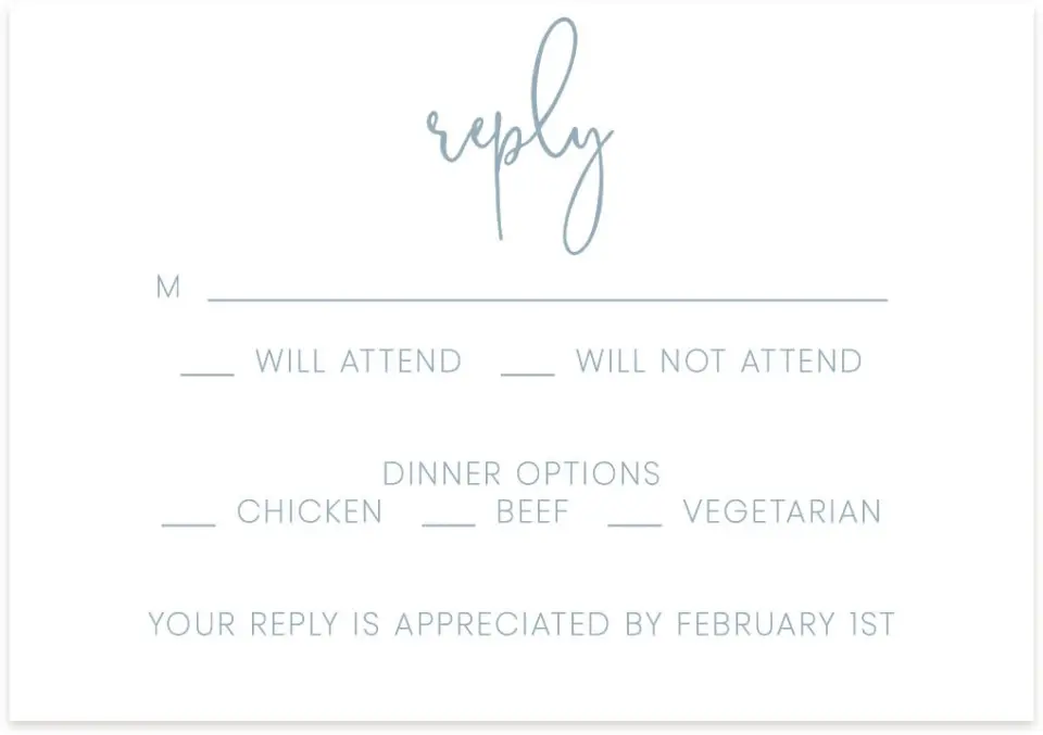 This is a 5" x 3½" Wedding Invitation RSVP Postcard called Enchanting Sea printed in full color on Premium Smooth paper