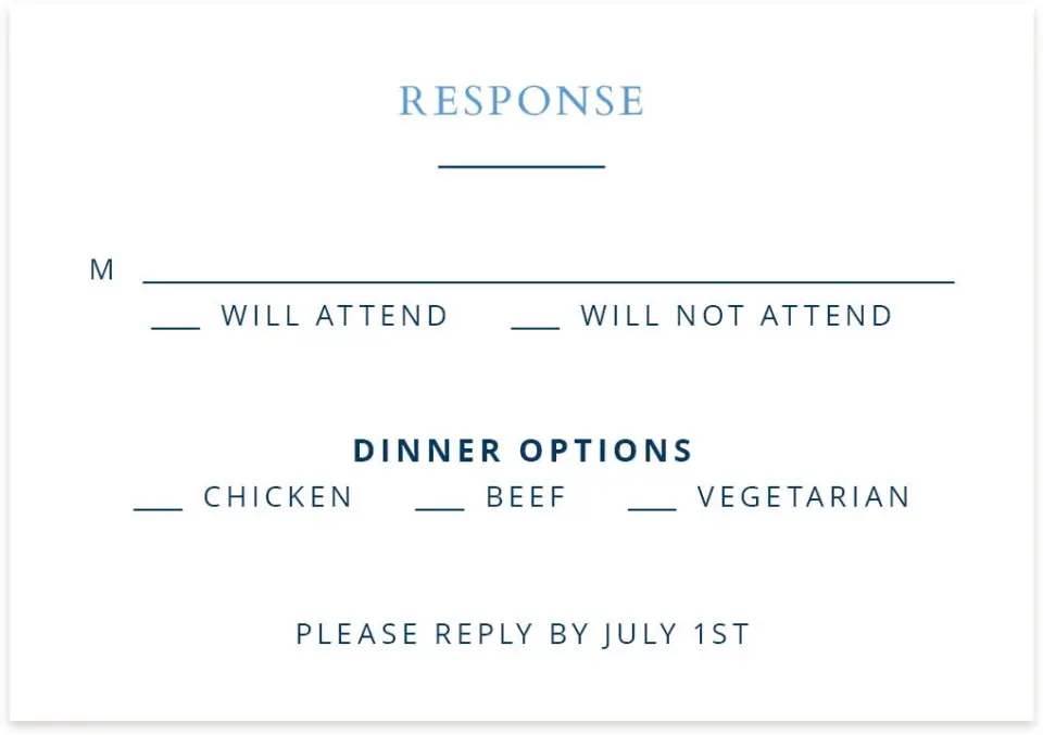 This is a 5" x 3½" Wedding Invitation RSVP Postcard called Beachcomber printed in full color on Premium Smooth paper
