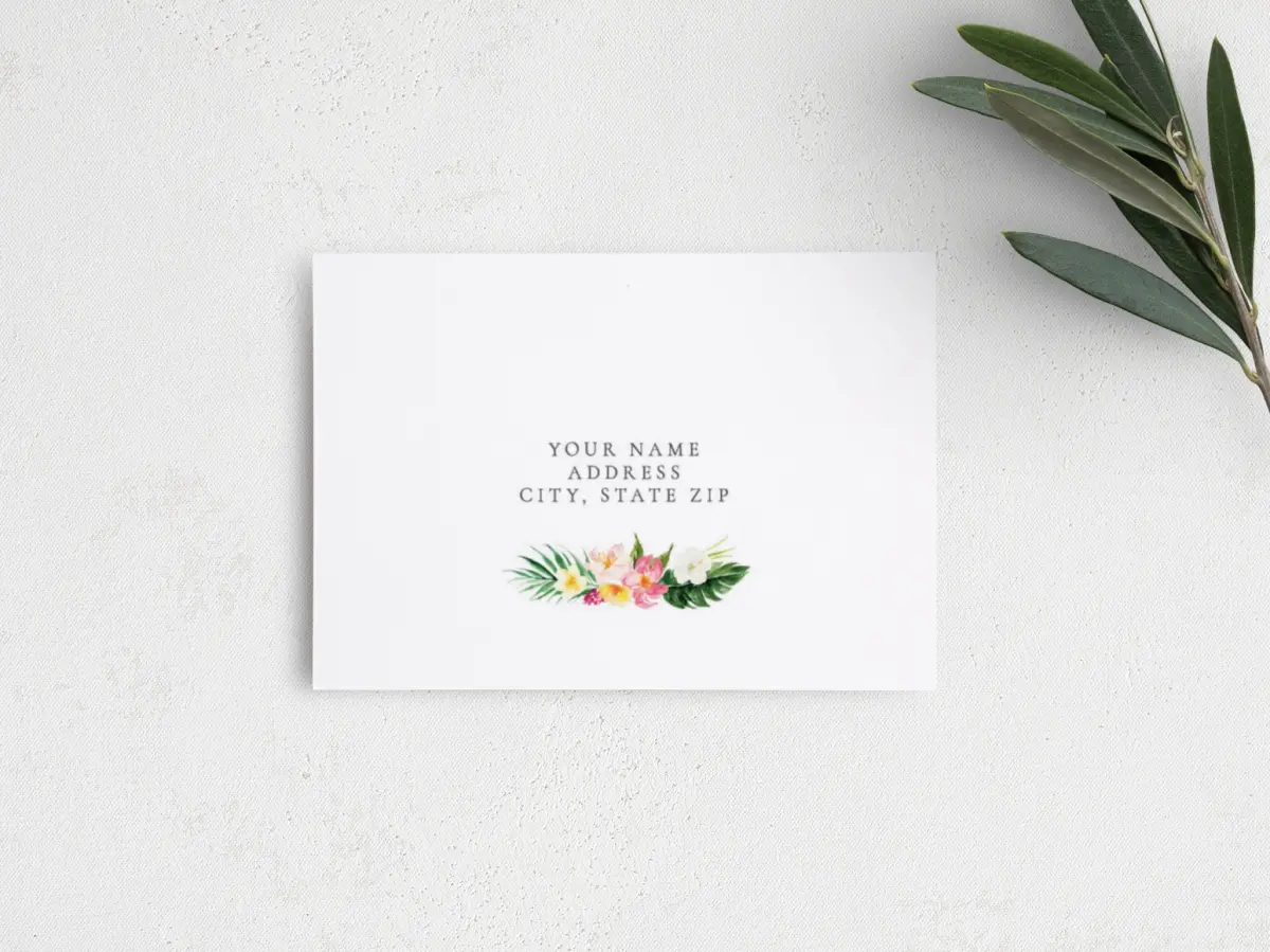 RSVP Postcard Mailing Side