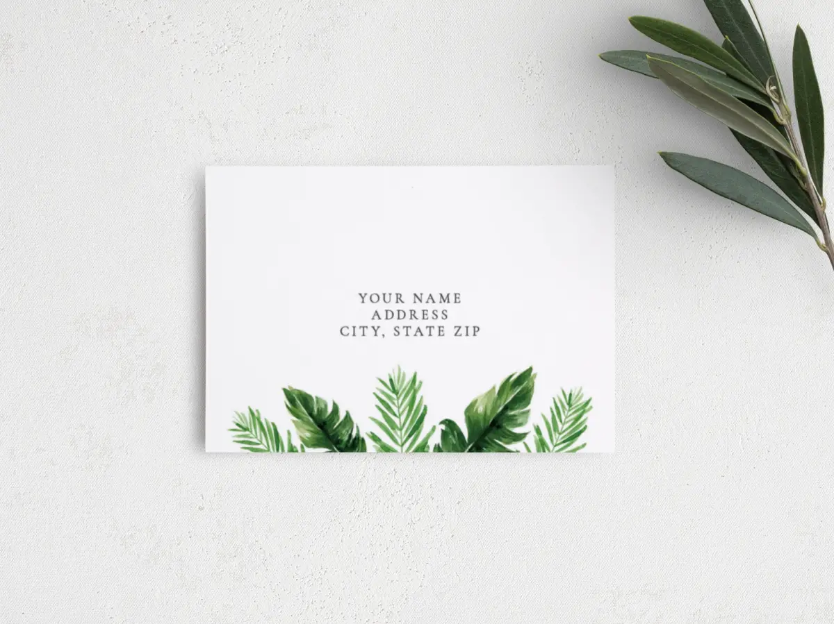 RSVP Postcard Mailing Side