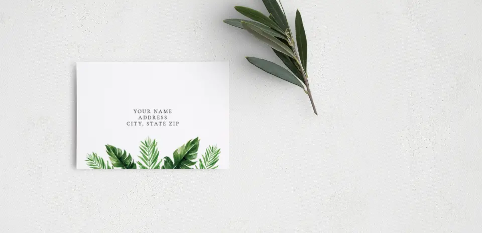 RSVP Postcard Mailing Side