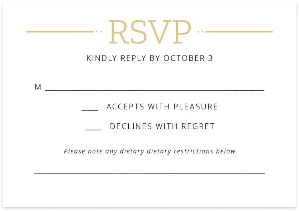 This is a 5" x 3½" Gala Invitation RSVP Postcard called Much Appreciated printed in full color on Premium Smooth paper