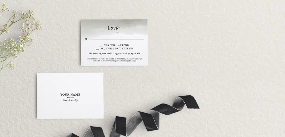 RSVP Postcard Mailing Side